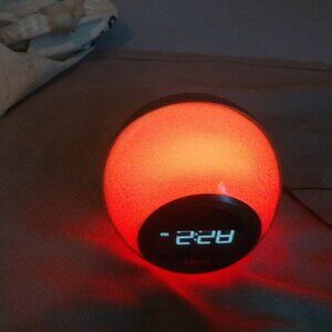 iHome iBT29 A-A Bluetooth Color Changing Dual Alarm Clock FM Radio USB Charger